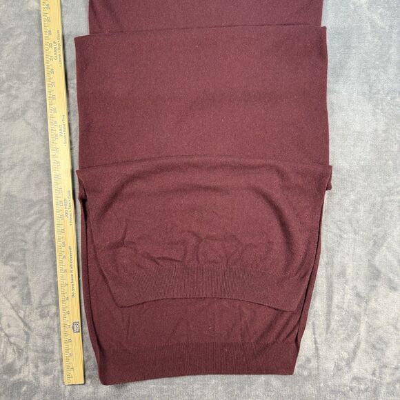 Quince Women's 100% Cashmere Turtleneck Sweater Maxi Dress Maroon Size M NWT - Picture 12 of 14
